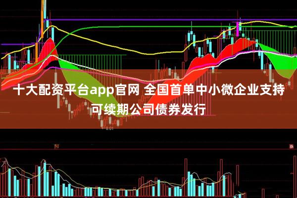 十大配资平台app官网 全国首单中小微企业支持可续期公司债券发行