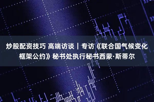炒股配资技巧 高端访谈｜专访《联合国气候变化框架公约》秘书处执行秘书西蒙·斯蒂尔